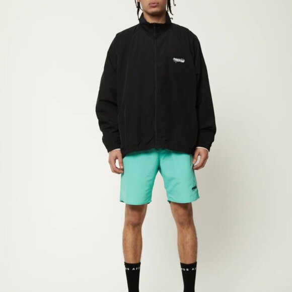 BNWT Afends - Eternal - Men's Black Recycled Nylon Windbreaker Spray Jacket - Picture 4 of 5